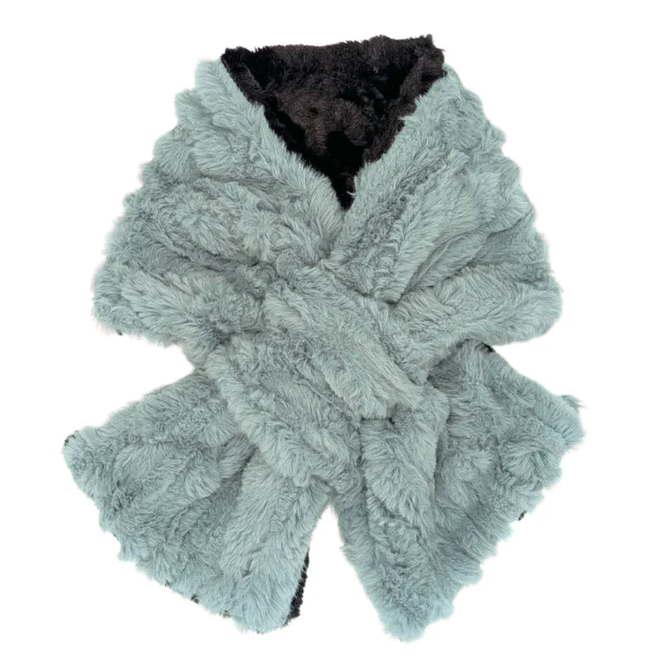 Faux Fur Pull Thru Scarf - Various Colors