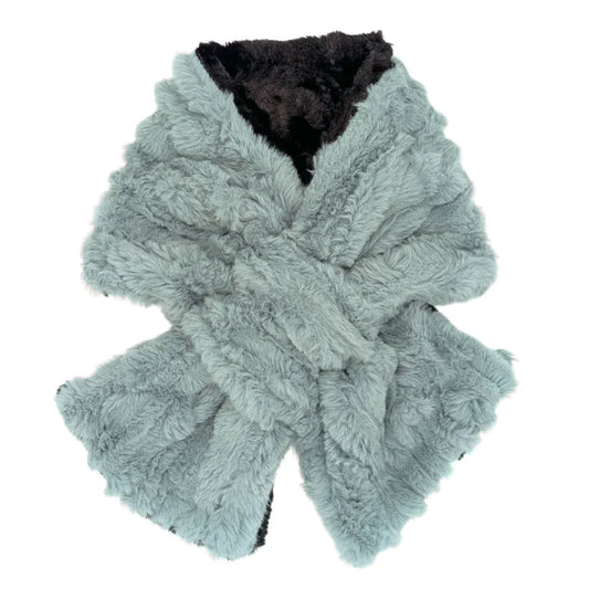 Faux Fur Pull Thru Scarf - Various Colors