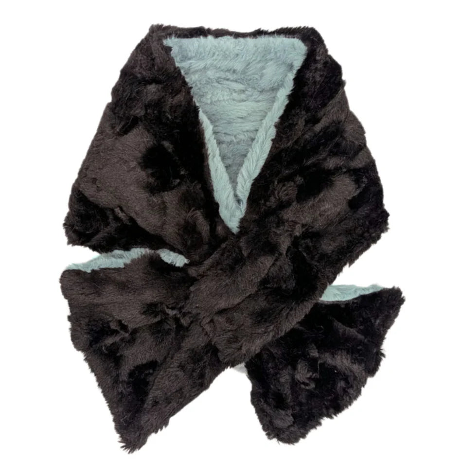 Faux Fur Pull Thru Scarf - Various Colors