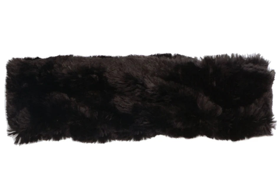 Royal Opulence Faux Fur Ear/ Neck Cozy - Onyx