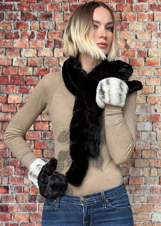 Skinny Faux Fur Scarf