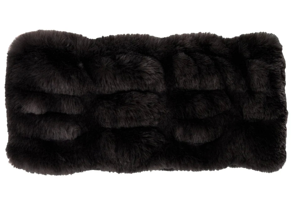 Royal Opulence Faux Fur Ear/ Neck Cozy - Onyx