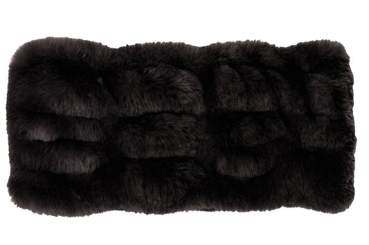 Royal Opulence Faux Fur Ear/ Neck Cozy - Onyx
