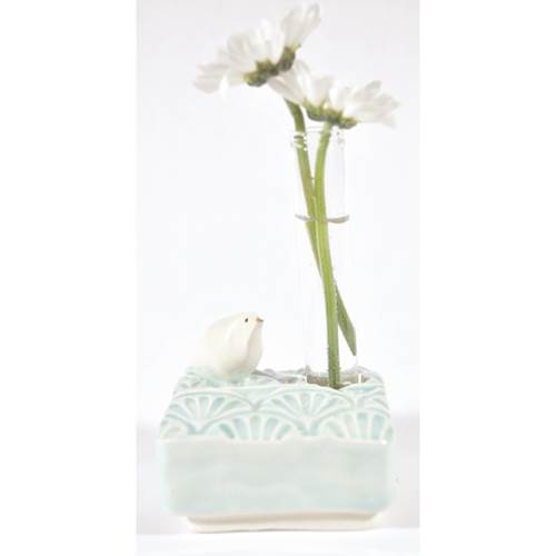 Bird Bud Vase - Seaglass