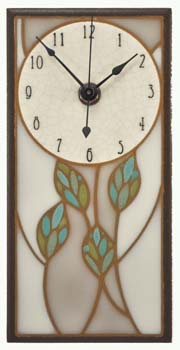 Tall Ceramic Cloquette - Three Leaves