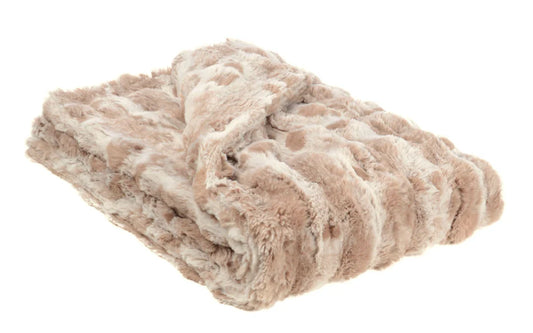 Luxury Faux Fur Throw - Cloudwalk Faux Fur in Honey