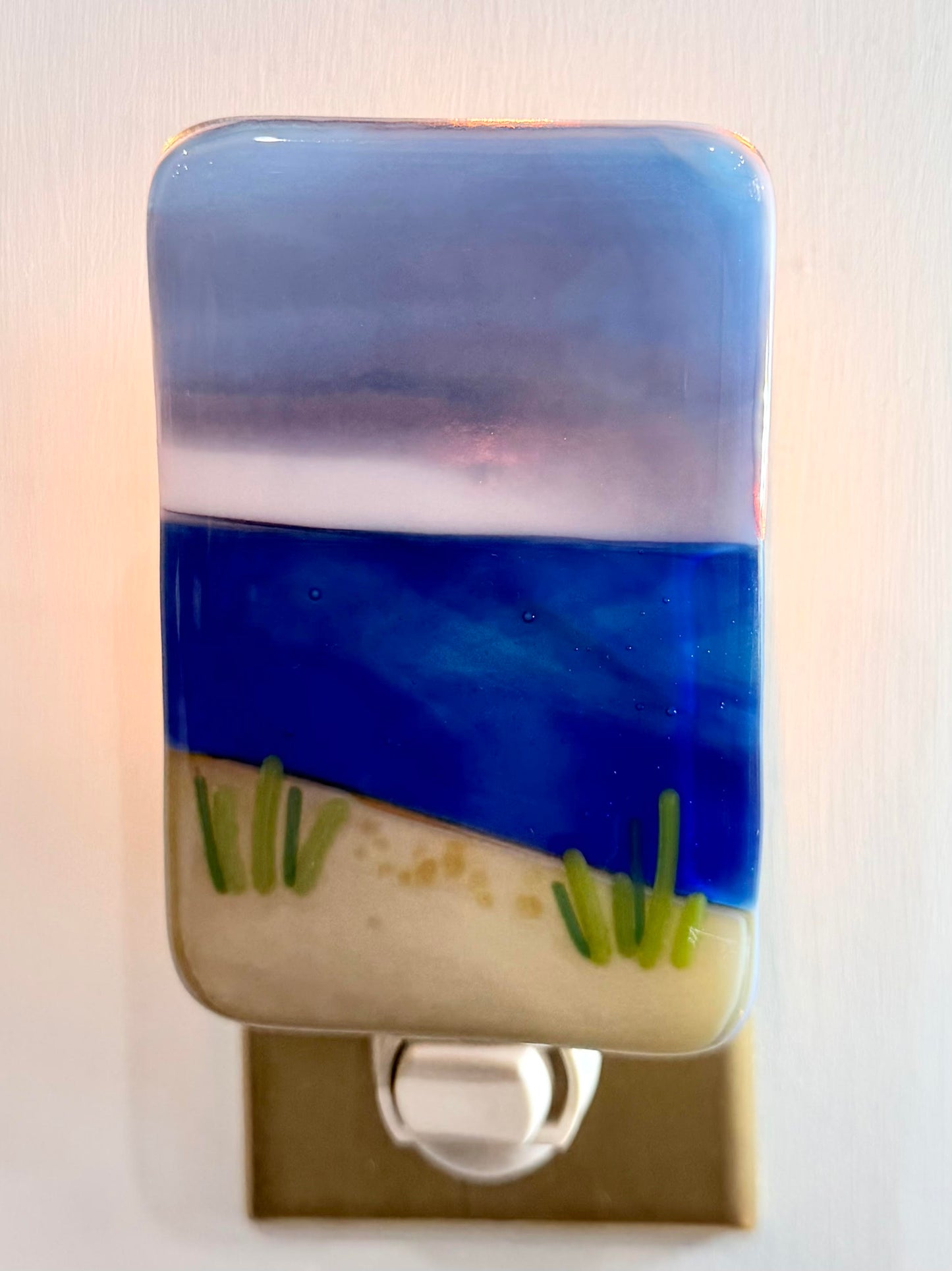 Lake Scene Fused Glass Nightlight - Various Styles