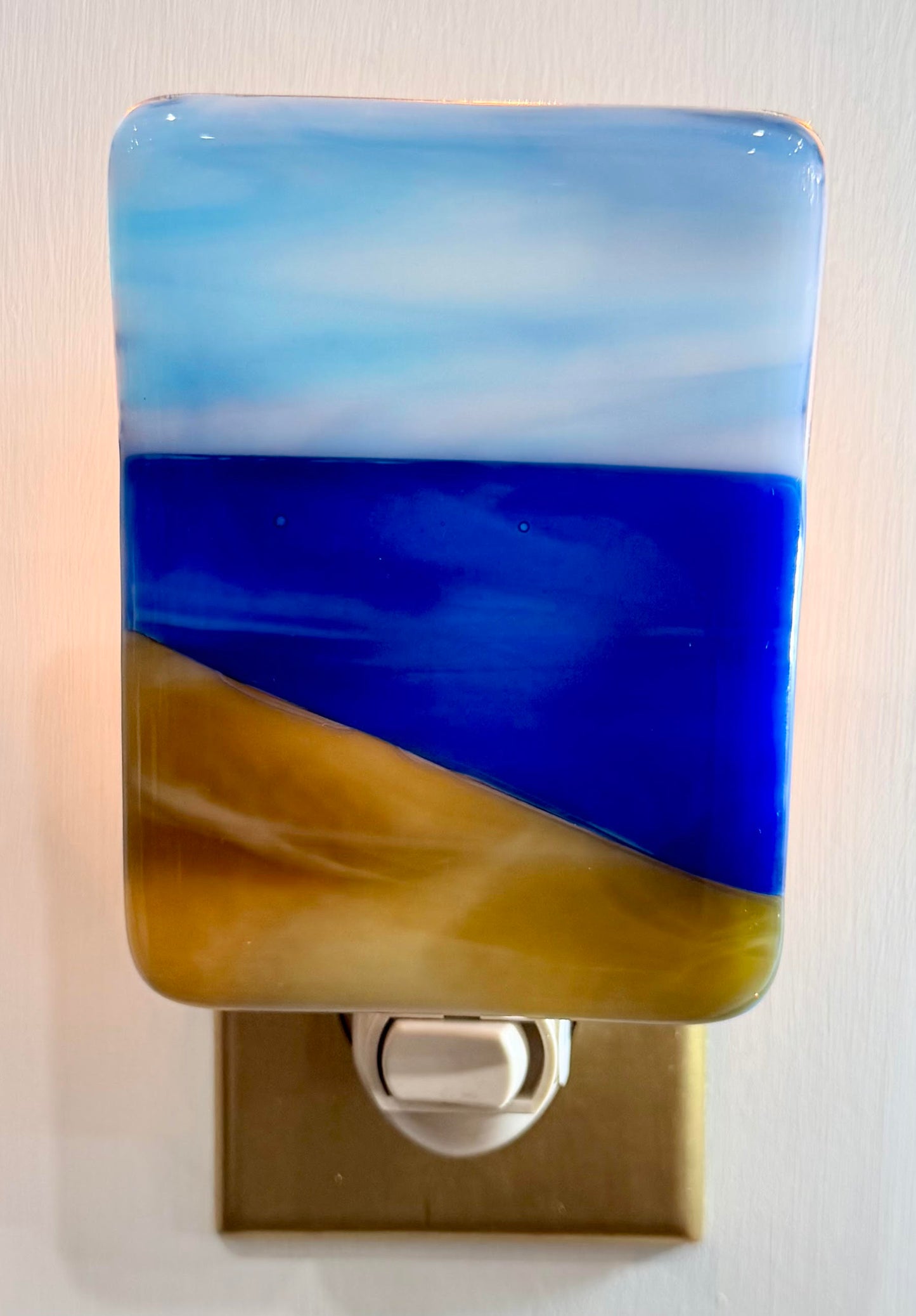 Lake Scene Fused Glass Nightlight - Various Styles