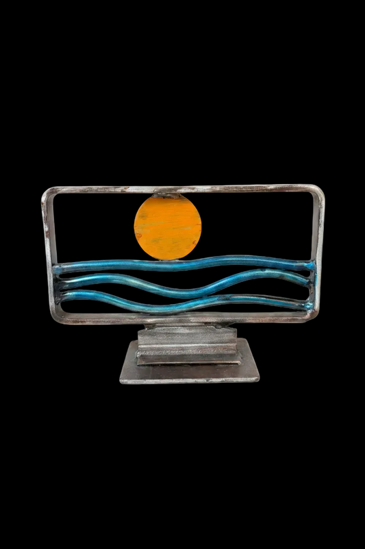 Steel Sun/Surf Sculpture