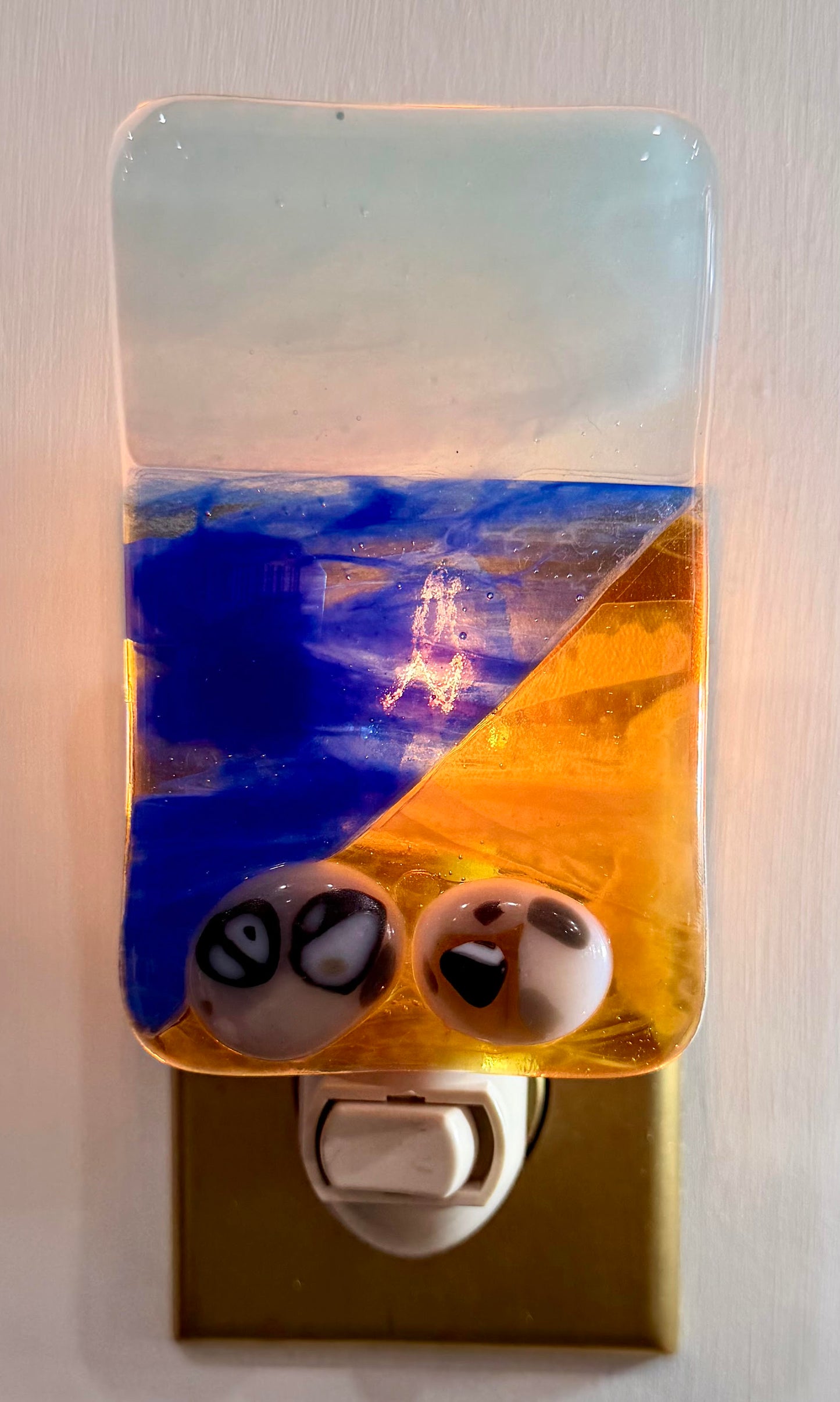 Lake Scene Fused Glass Nightlight - Various Styles
