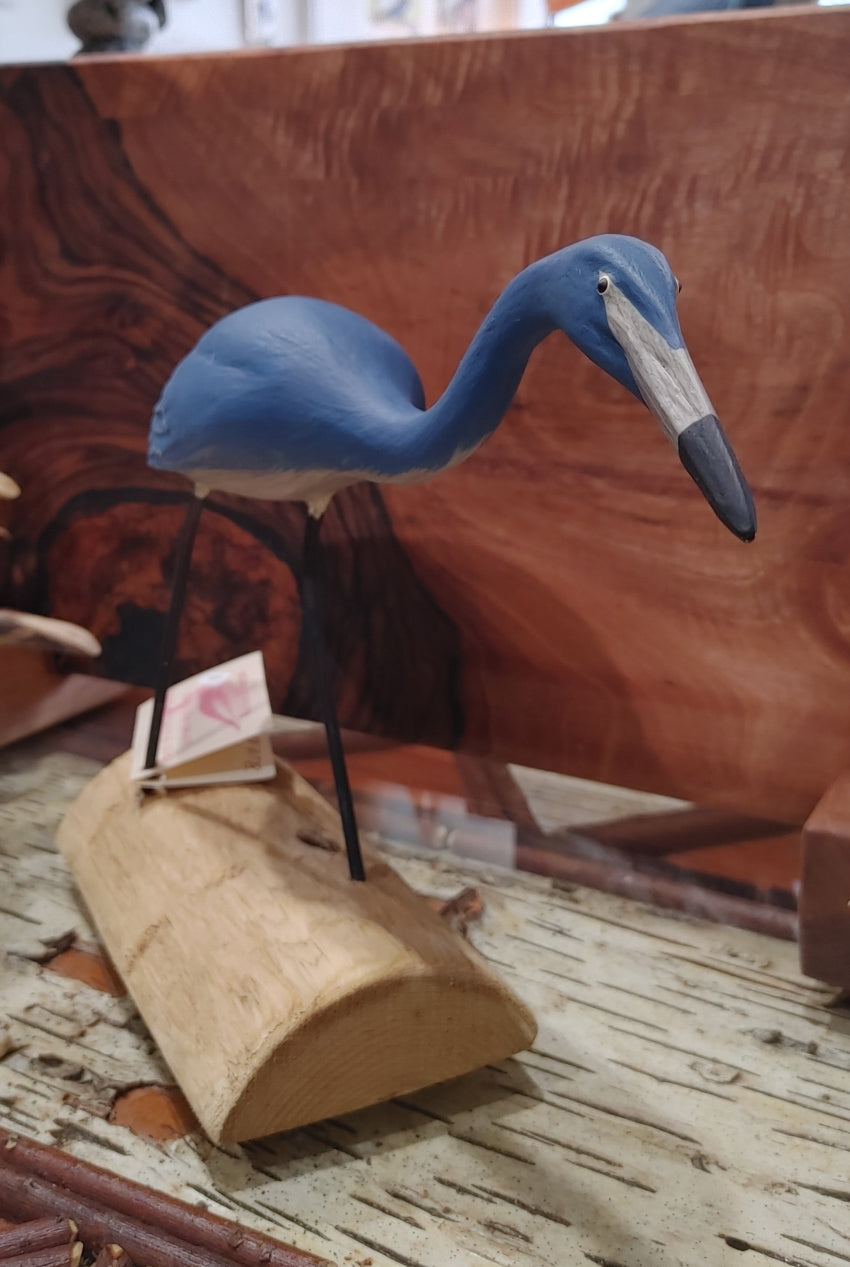 silly-heron-on-wood-painted