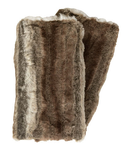 Faux Fur Willows Grove Fingerless Gloves